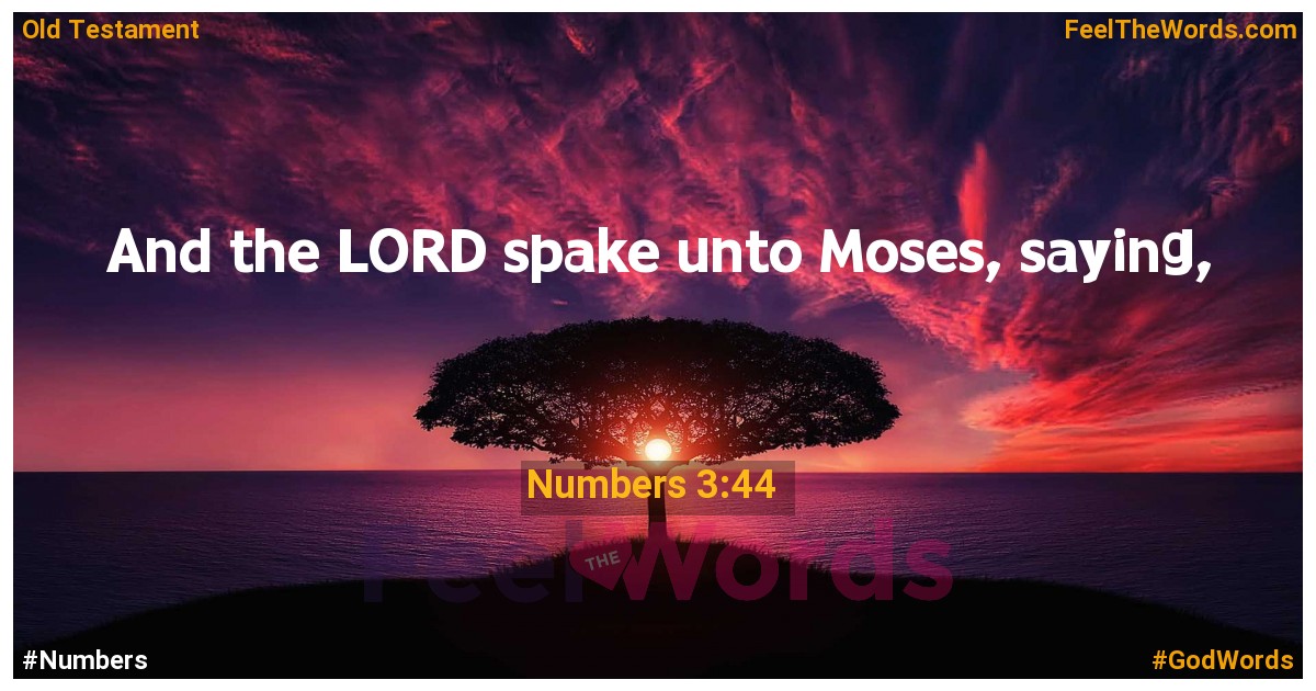 Numbers 3:44