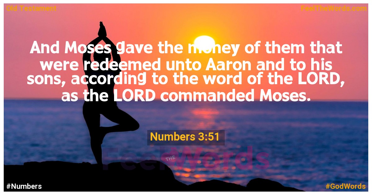 Numbers 3:51