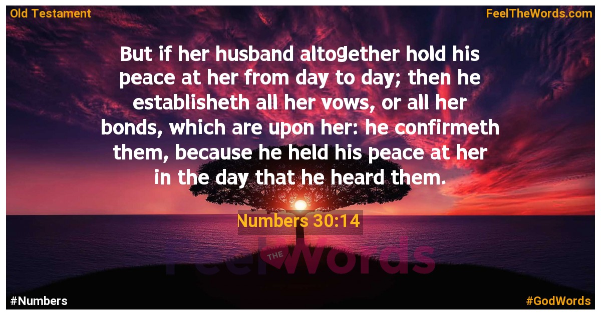 Numbers 30:14