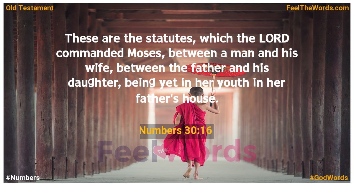Numbers 30:16