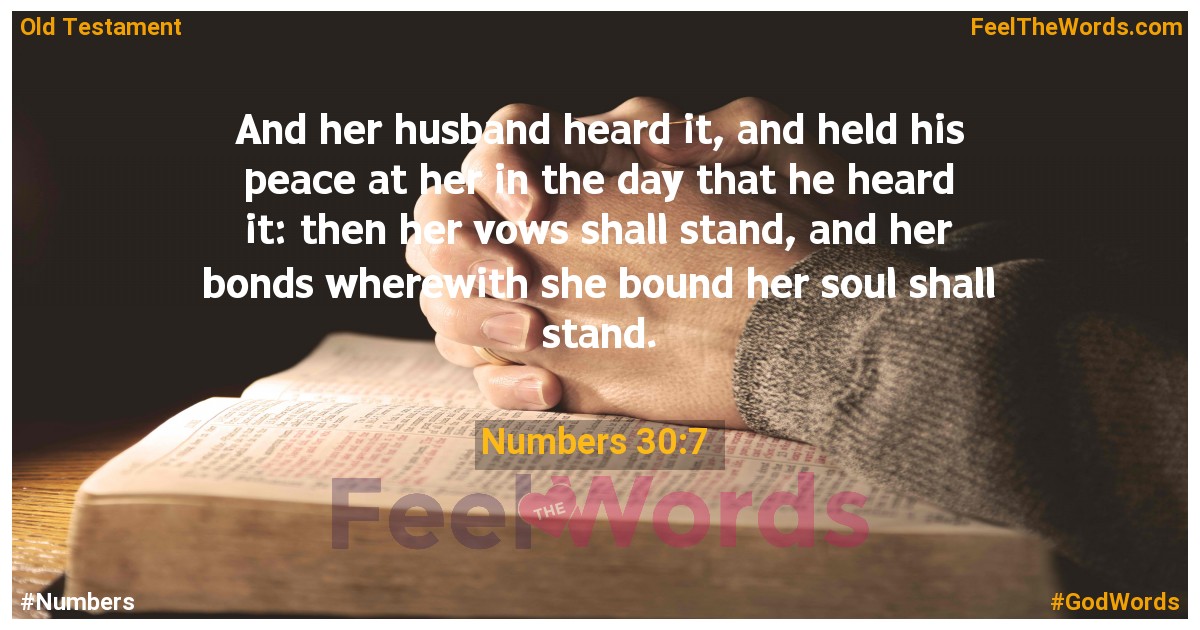 Numbers 30:7