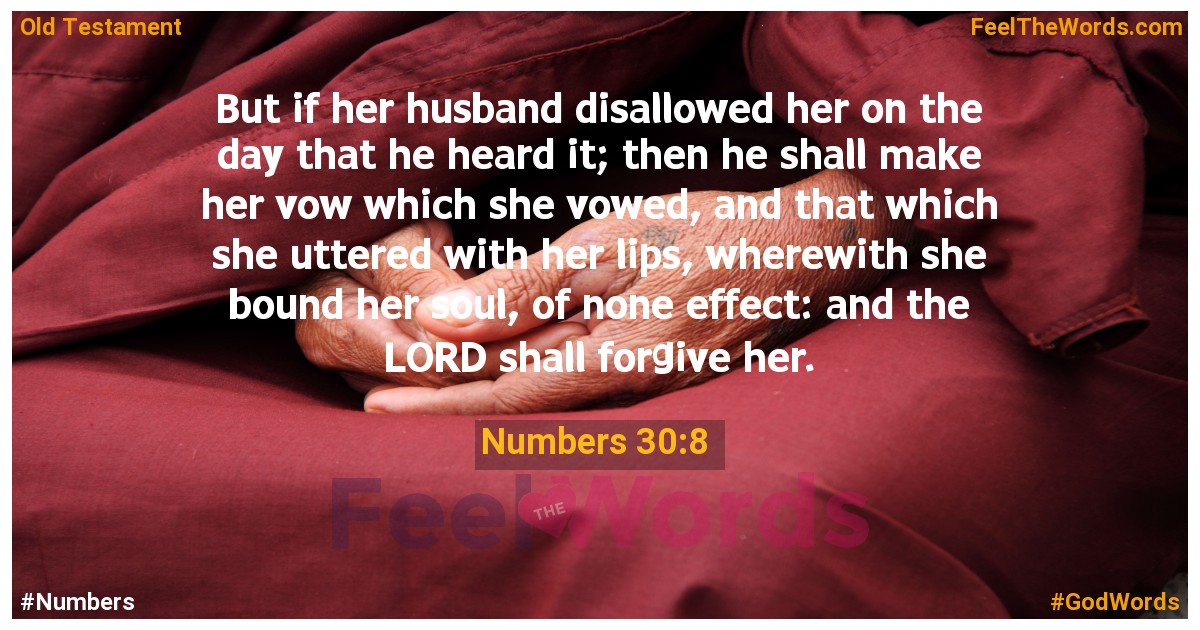 Numbers 30:8
