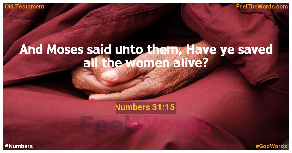 Numbers 31:15