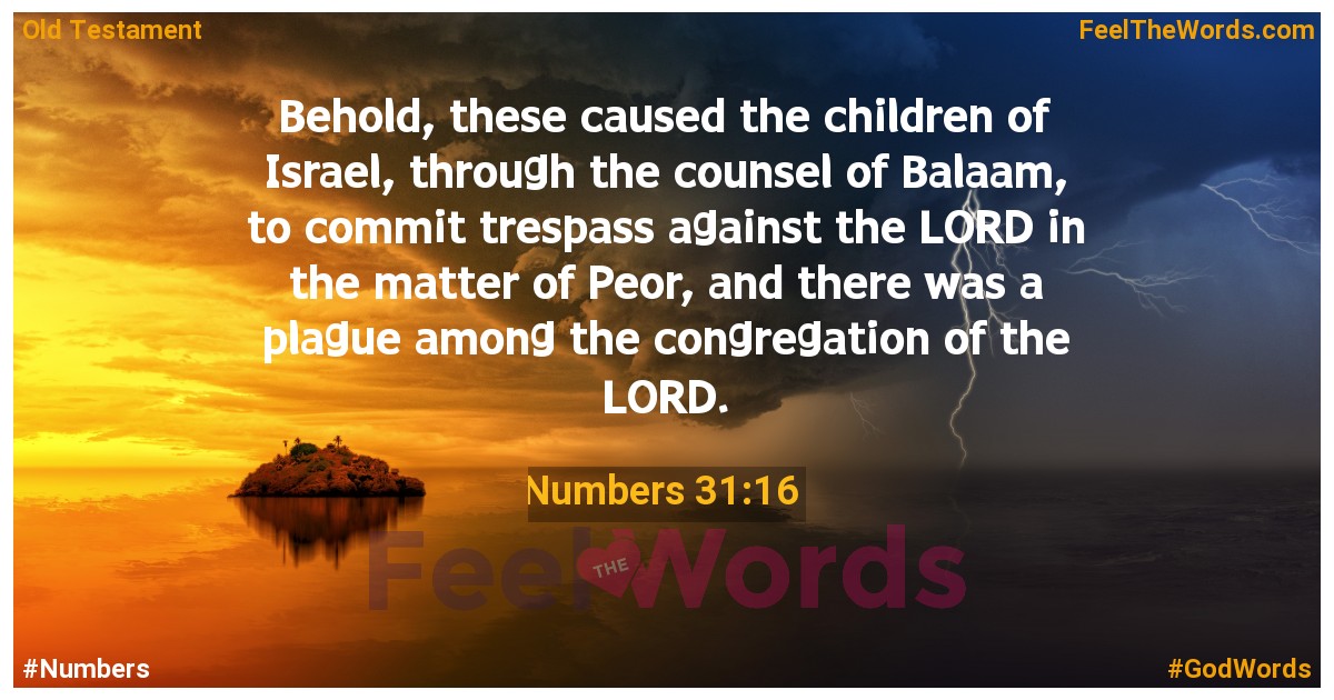 Numbers 31:16