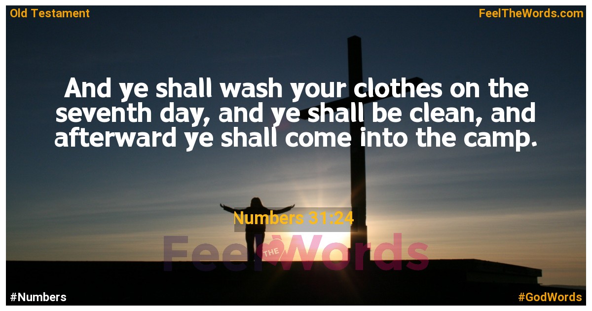 Numbers 31:24
