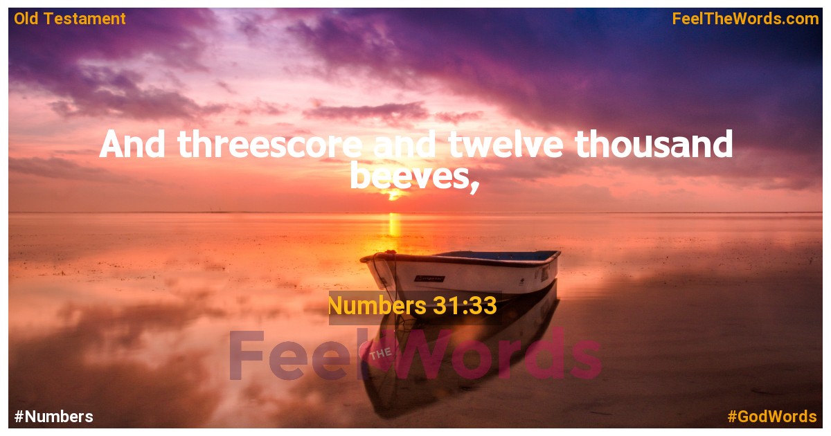 Numbers 31:33