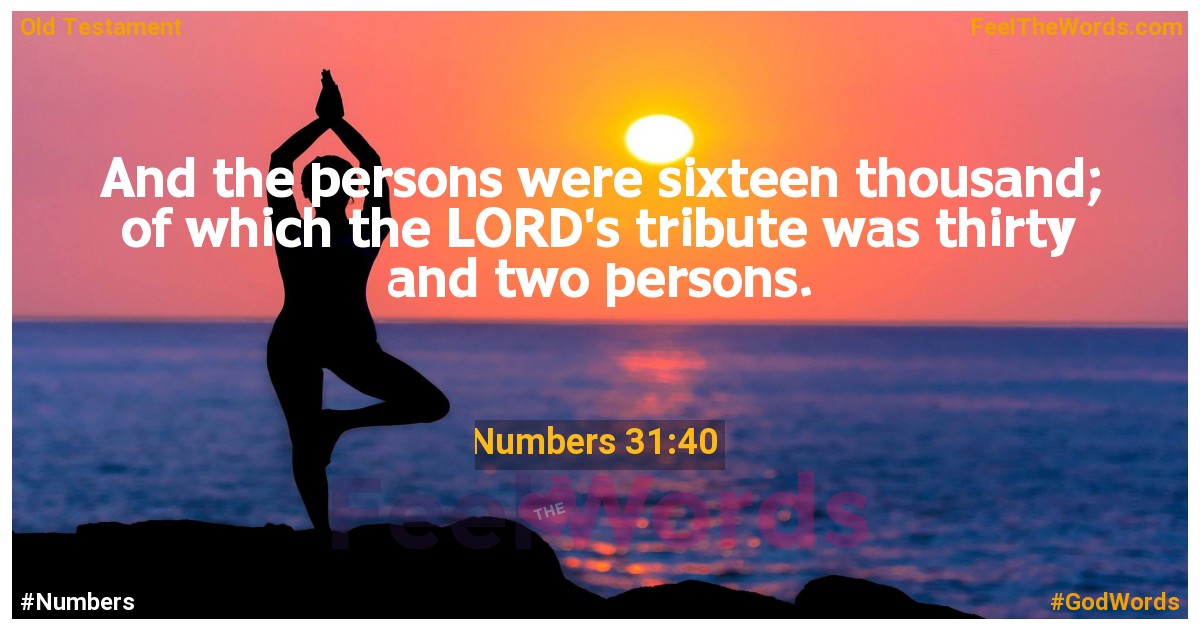 Numbers 31:40