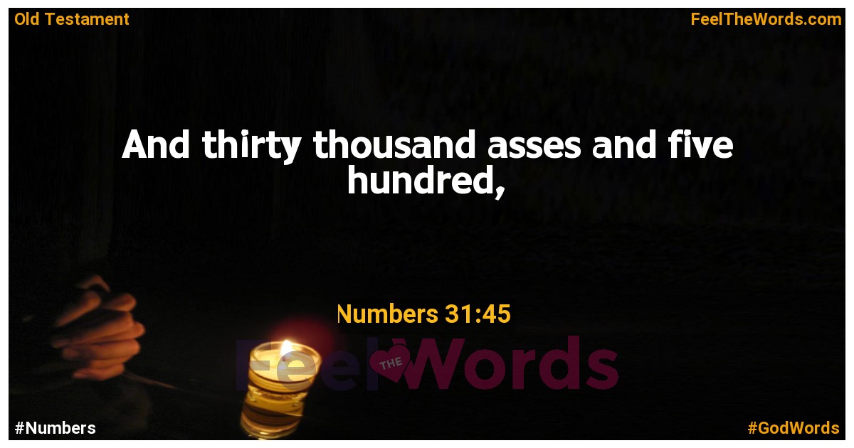 Numbers 31:45