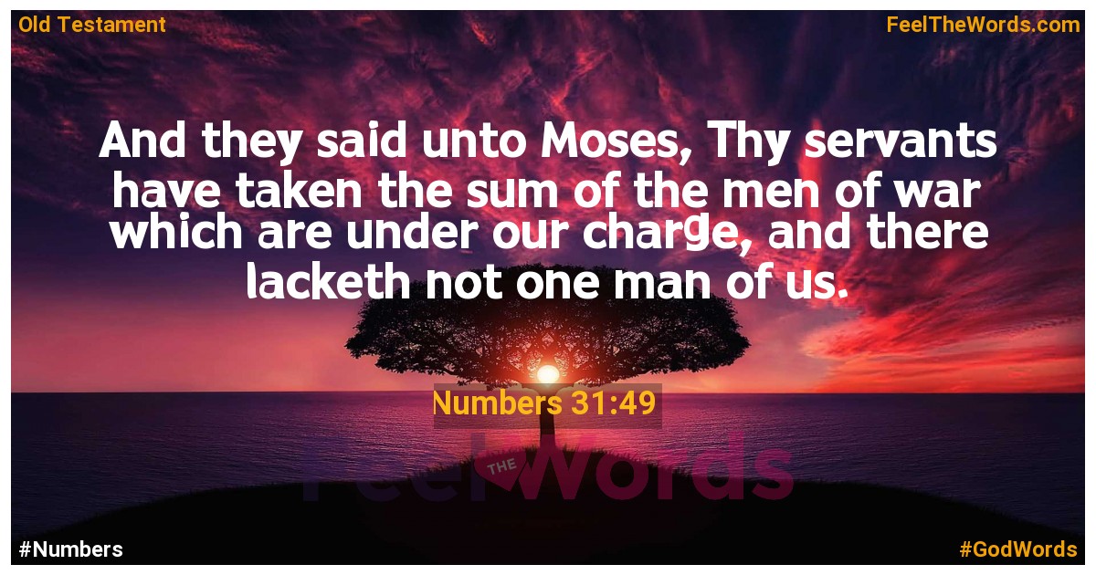 Numbers 31:49