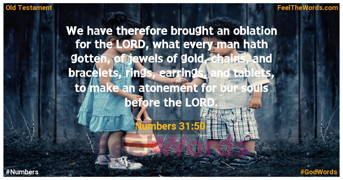 Numbers 31:50