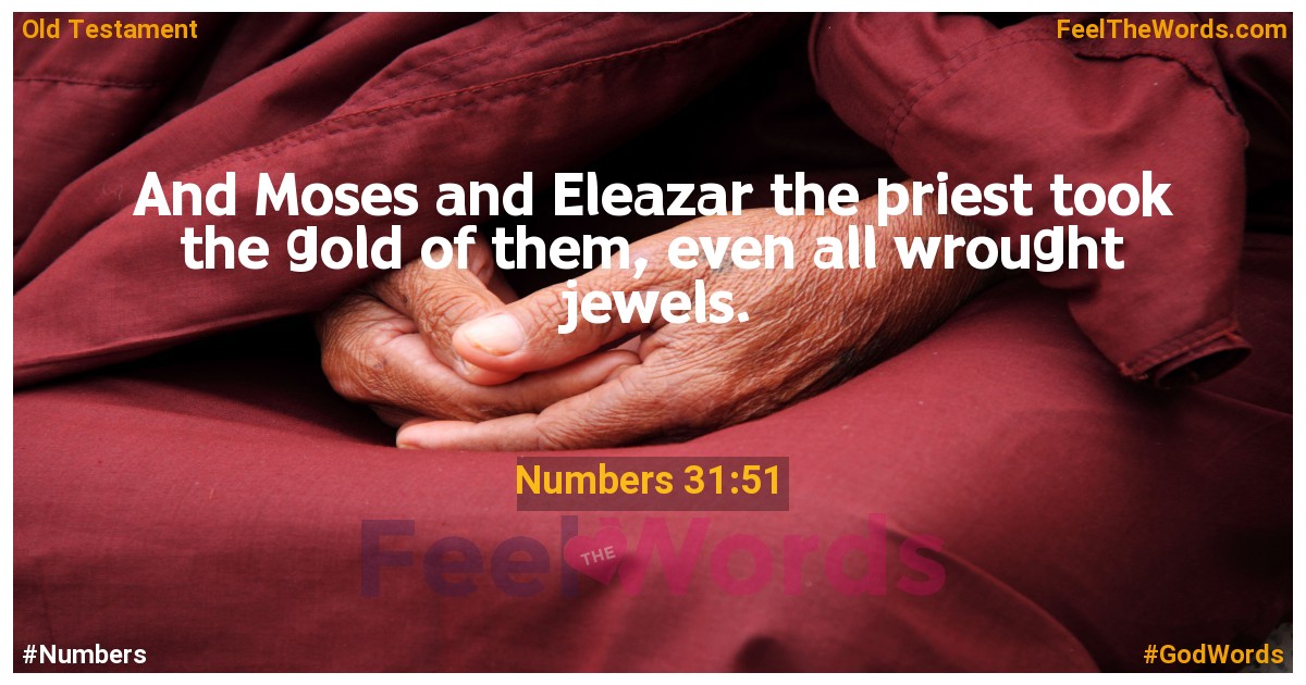 Numbers 31:51