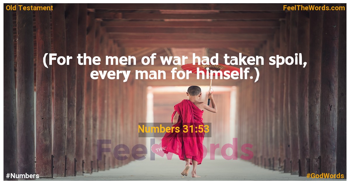 Numbers 31:53