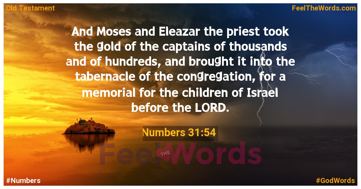 Numbers 31:54