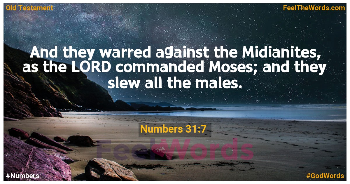 Numbers 31:7