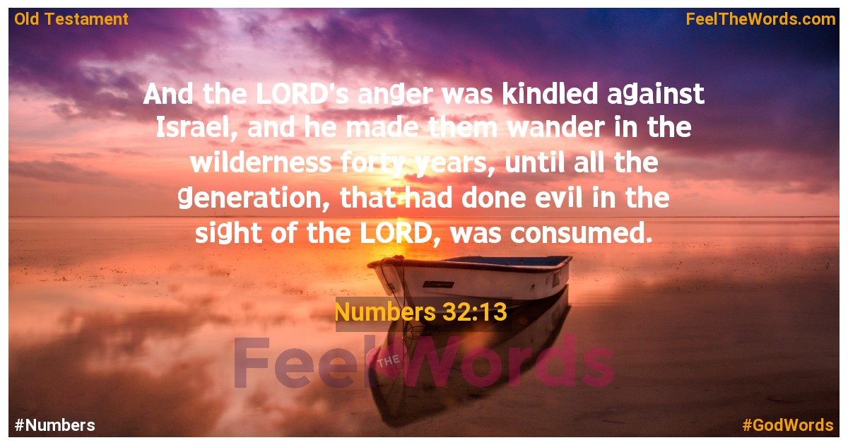 Numbers 32:13