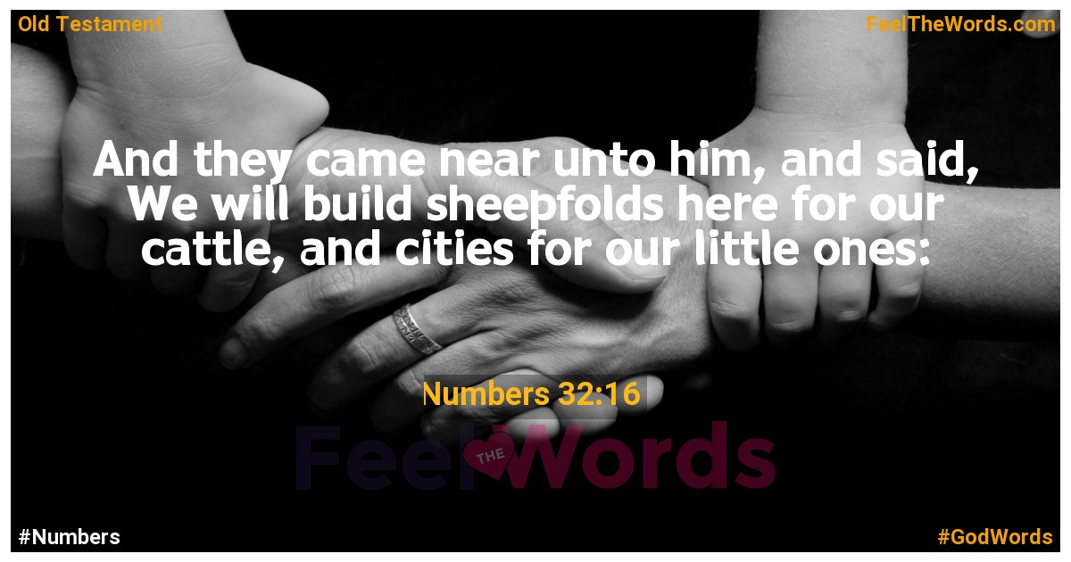 Numbers 32:16