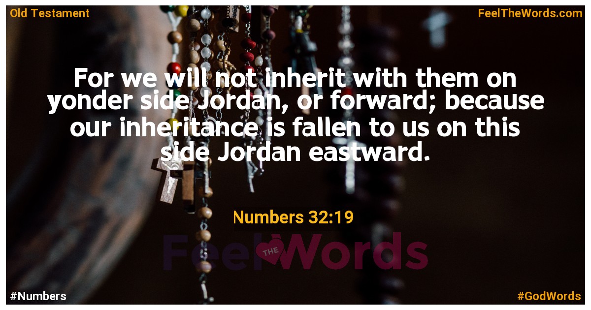 Numbers 32:19
