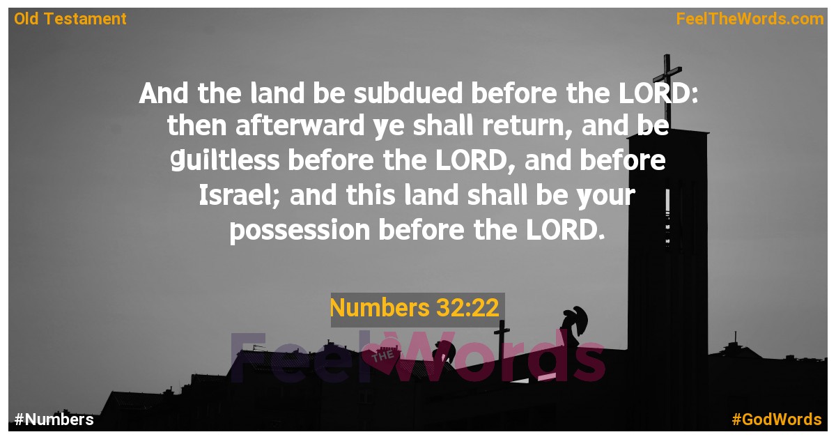 Numbers 32:22