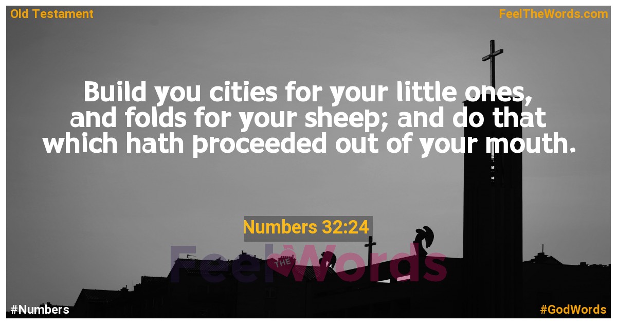 Numbers 32:24