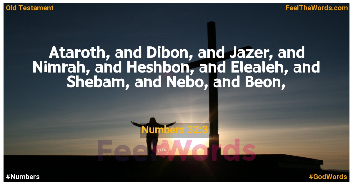 Numbers 32:3