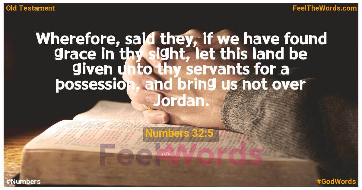 Numbers 32:5