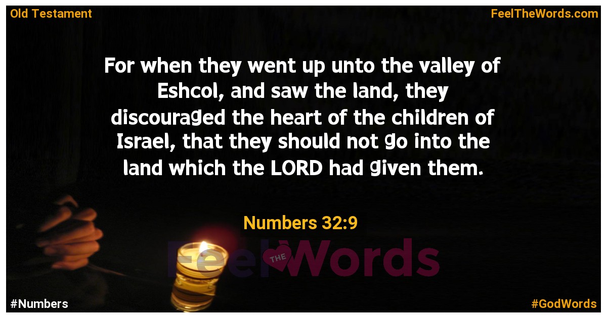 Numbers 32:9