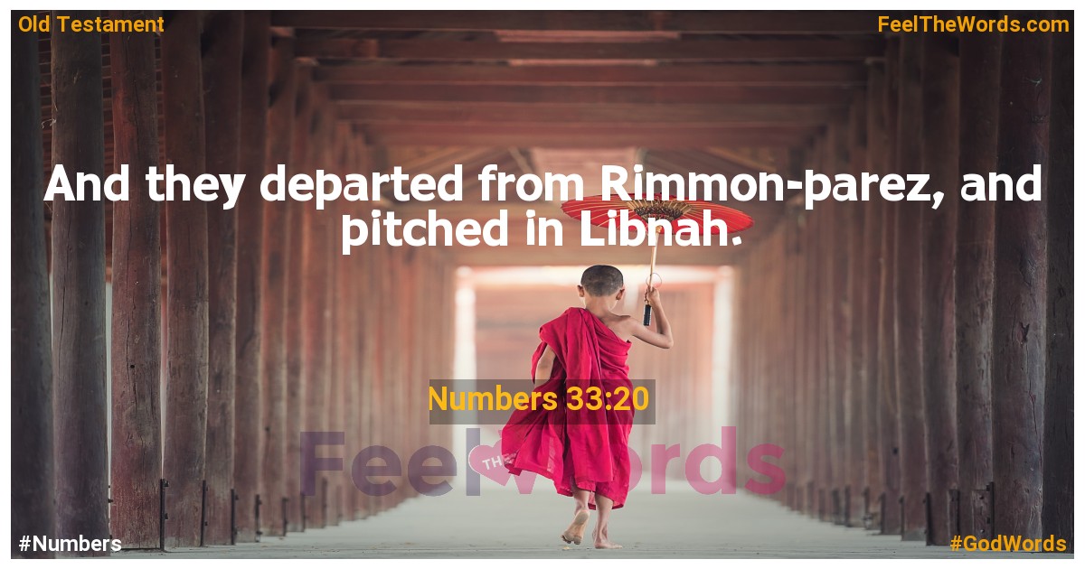 Numbers 33:20