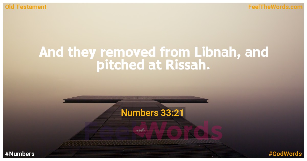 Numbers 33:21