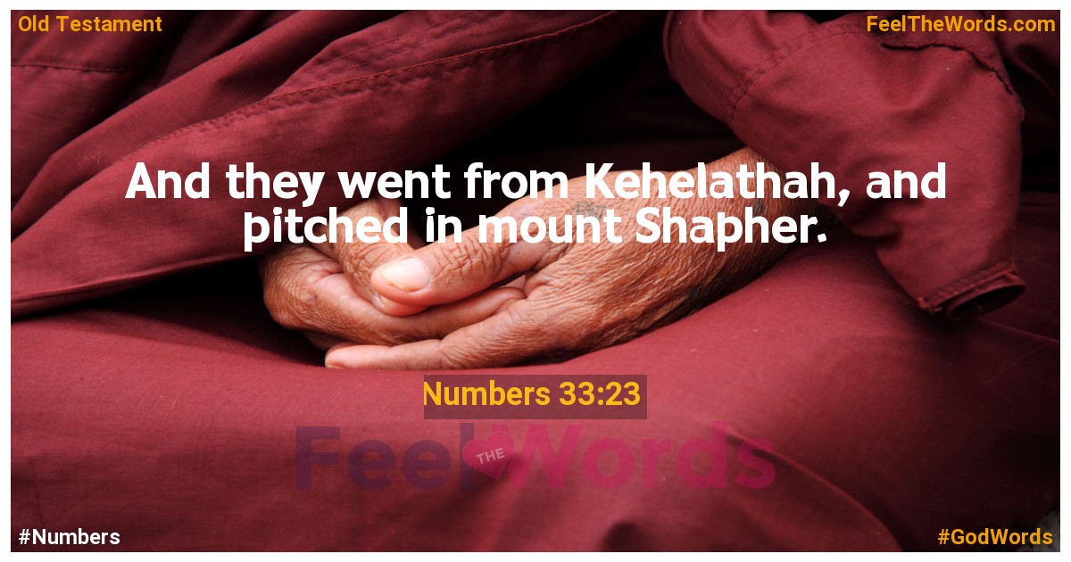 Numbers 33:23