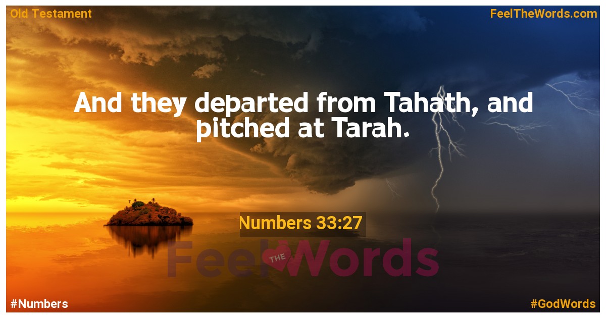 Numbers 33:27