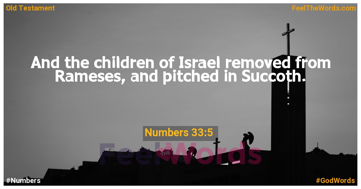 Numbers 33:5