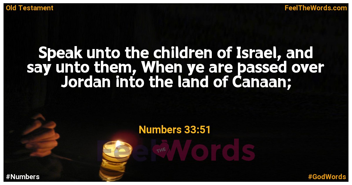 Numbers 33:51