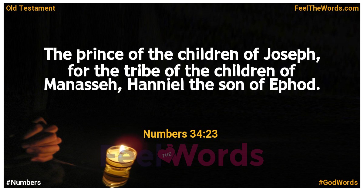 Numbers 34:23