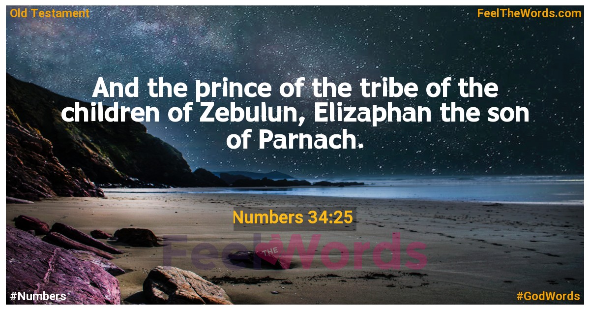 Numbers 34:25
