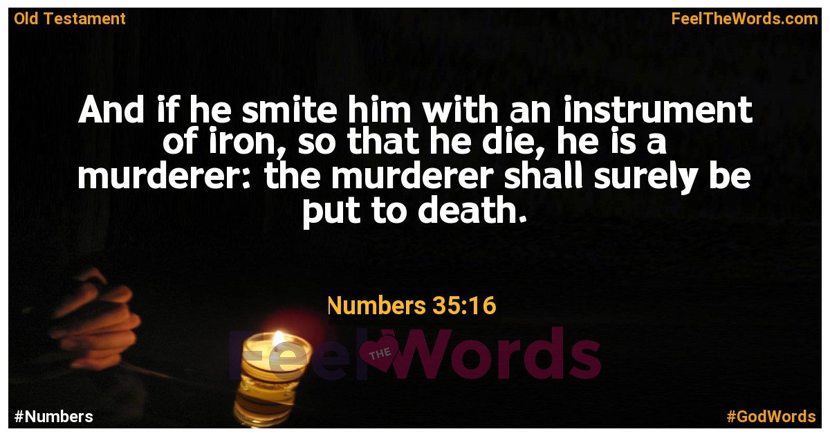 Numbers 35:16