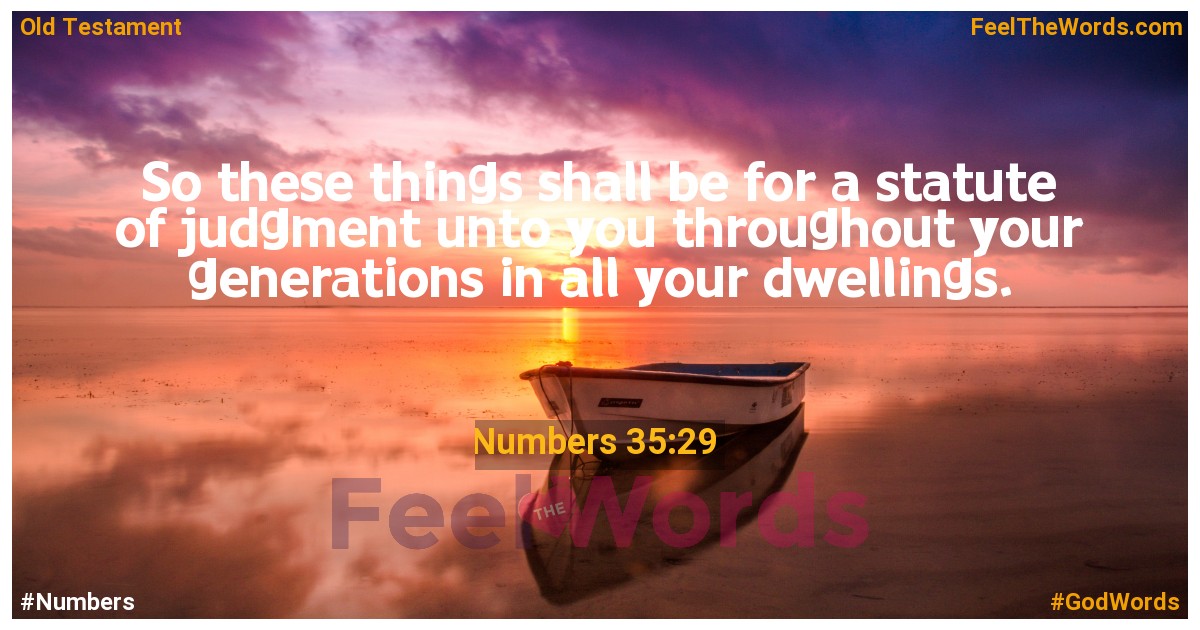 Numbers 35:29