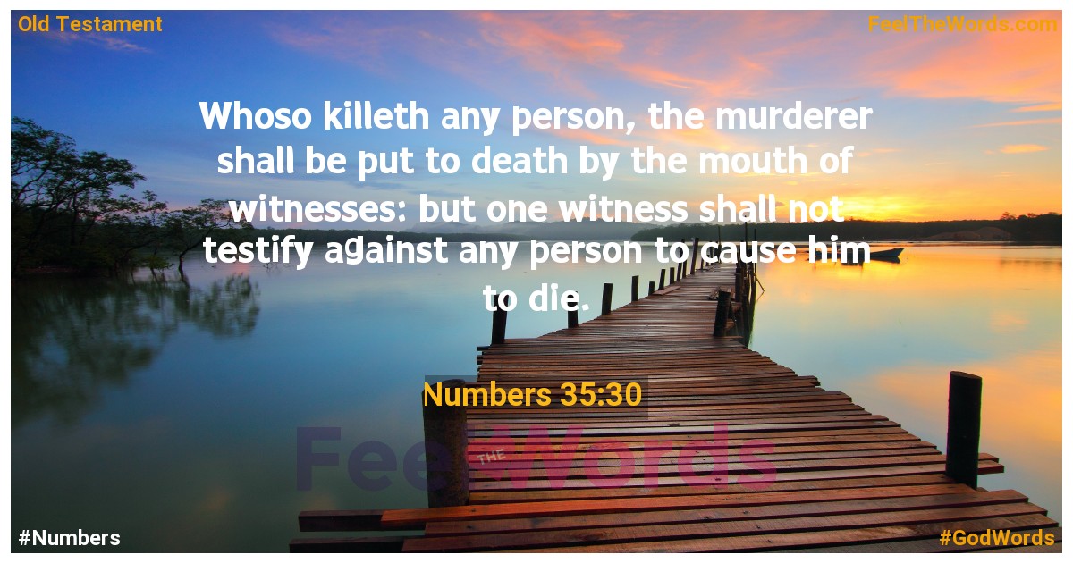 Numbers 35:30
