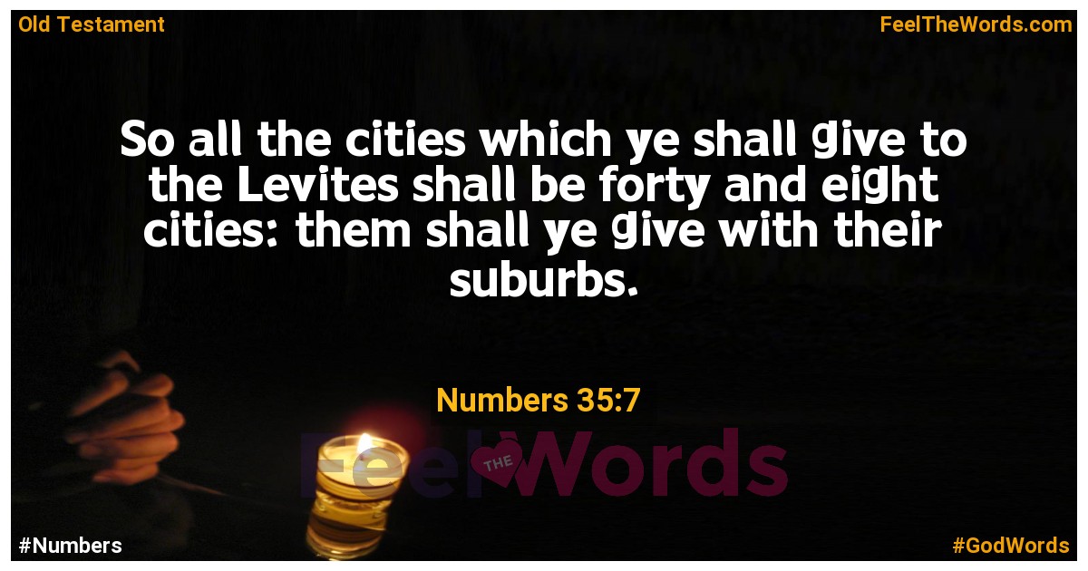 Numbers 35:7