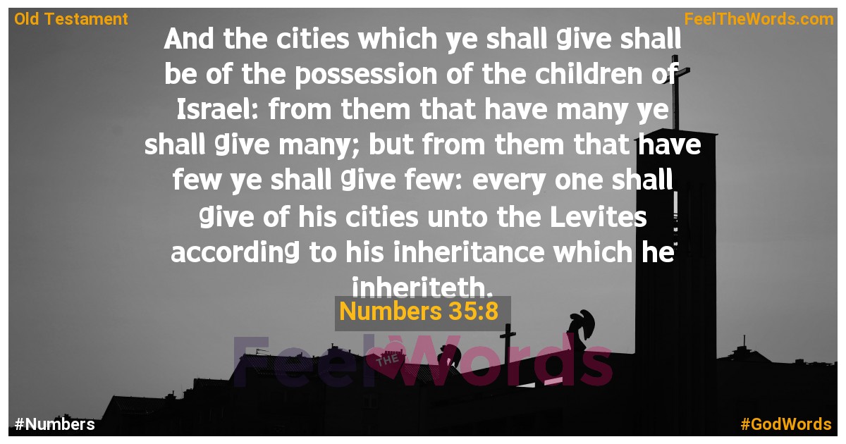 Numbers 35:8