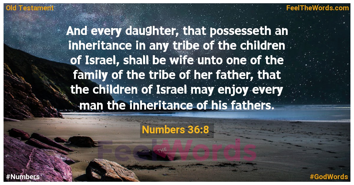 Numbers 36:8
