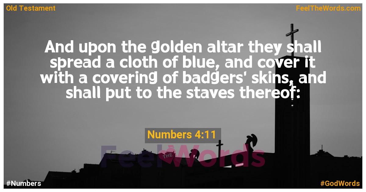 Numbers 4:11