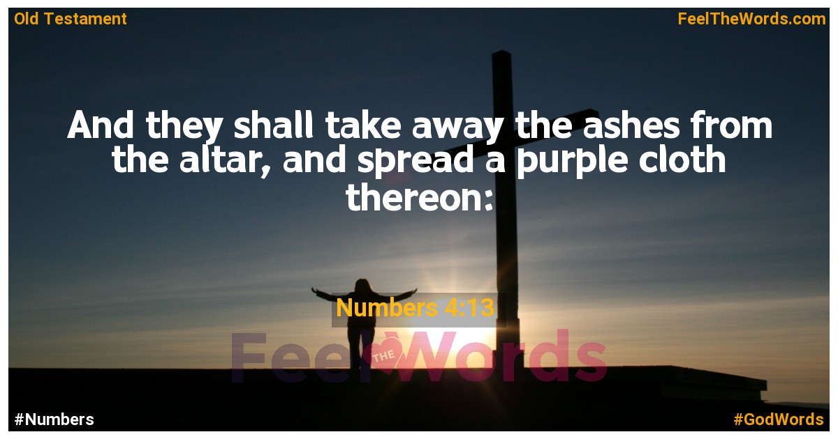 Numbers 4:13