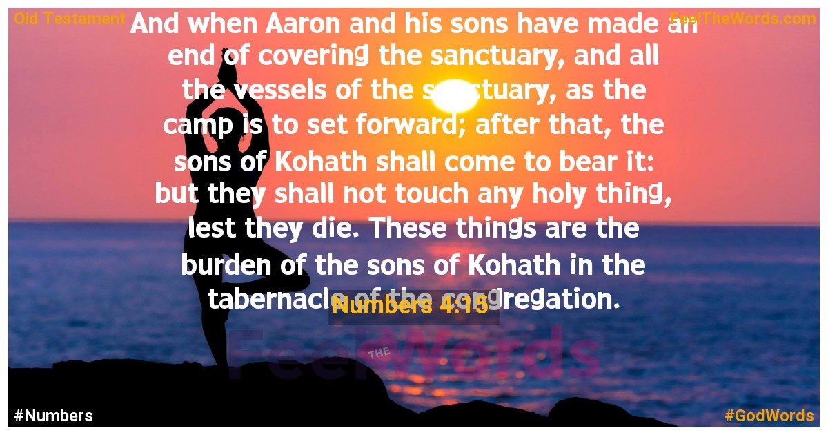 Numbers 4:15