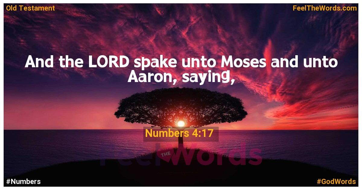 Numbers 4:17