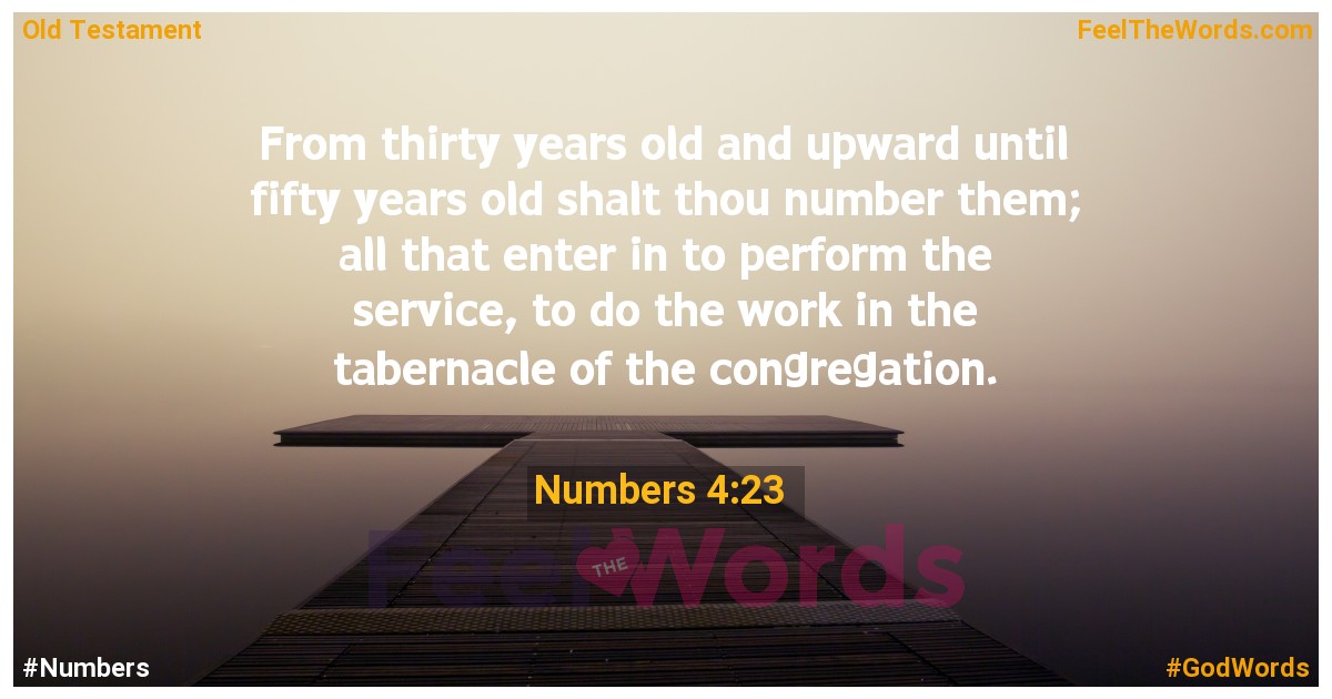 Numbers 4:23