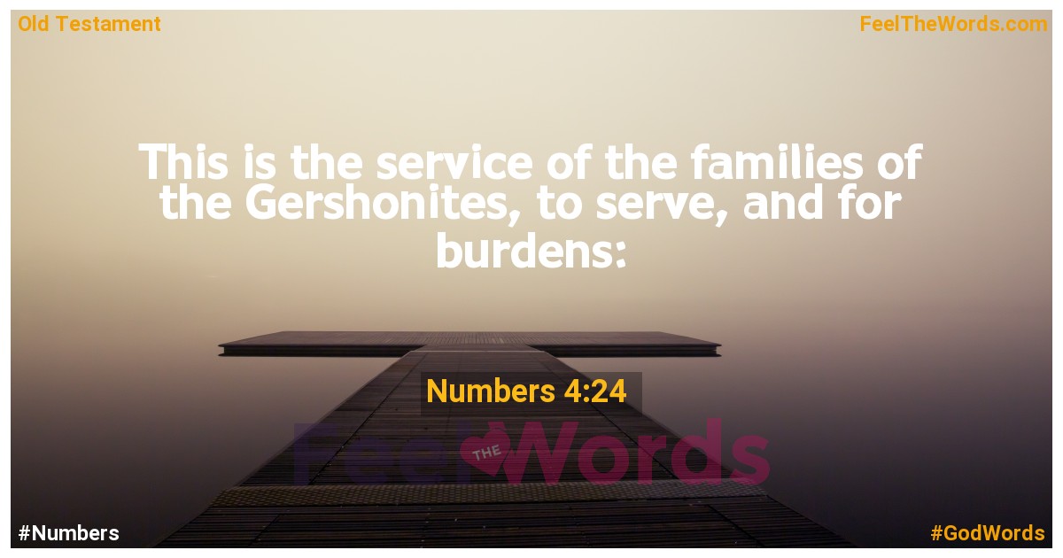 Numbers 4:24