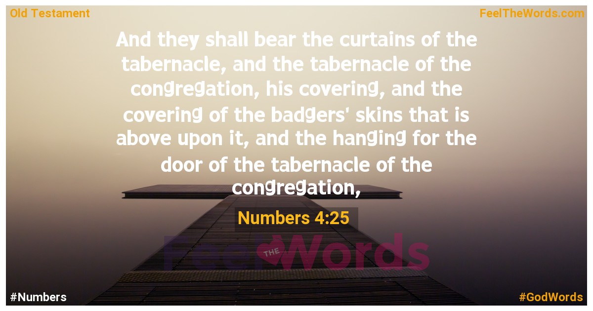 Numbers 4:25