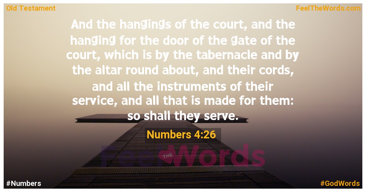 Numbers 4:26