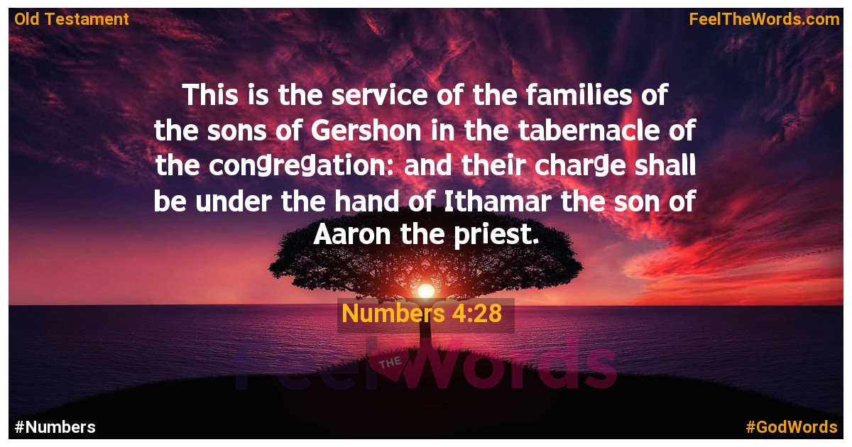 Numbers 4:28