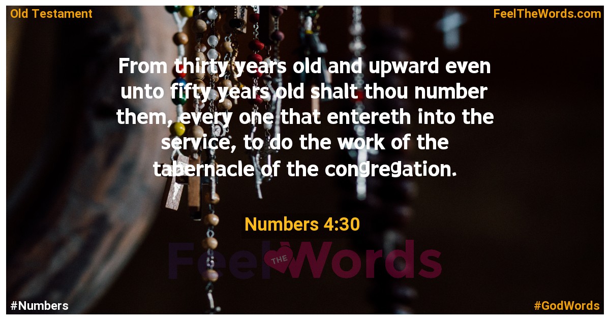 Numbers 4:30